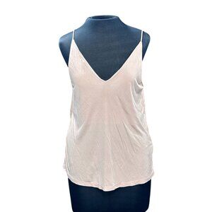 H&M Womens Soft Pink V-Neck Camisole Top S